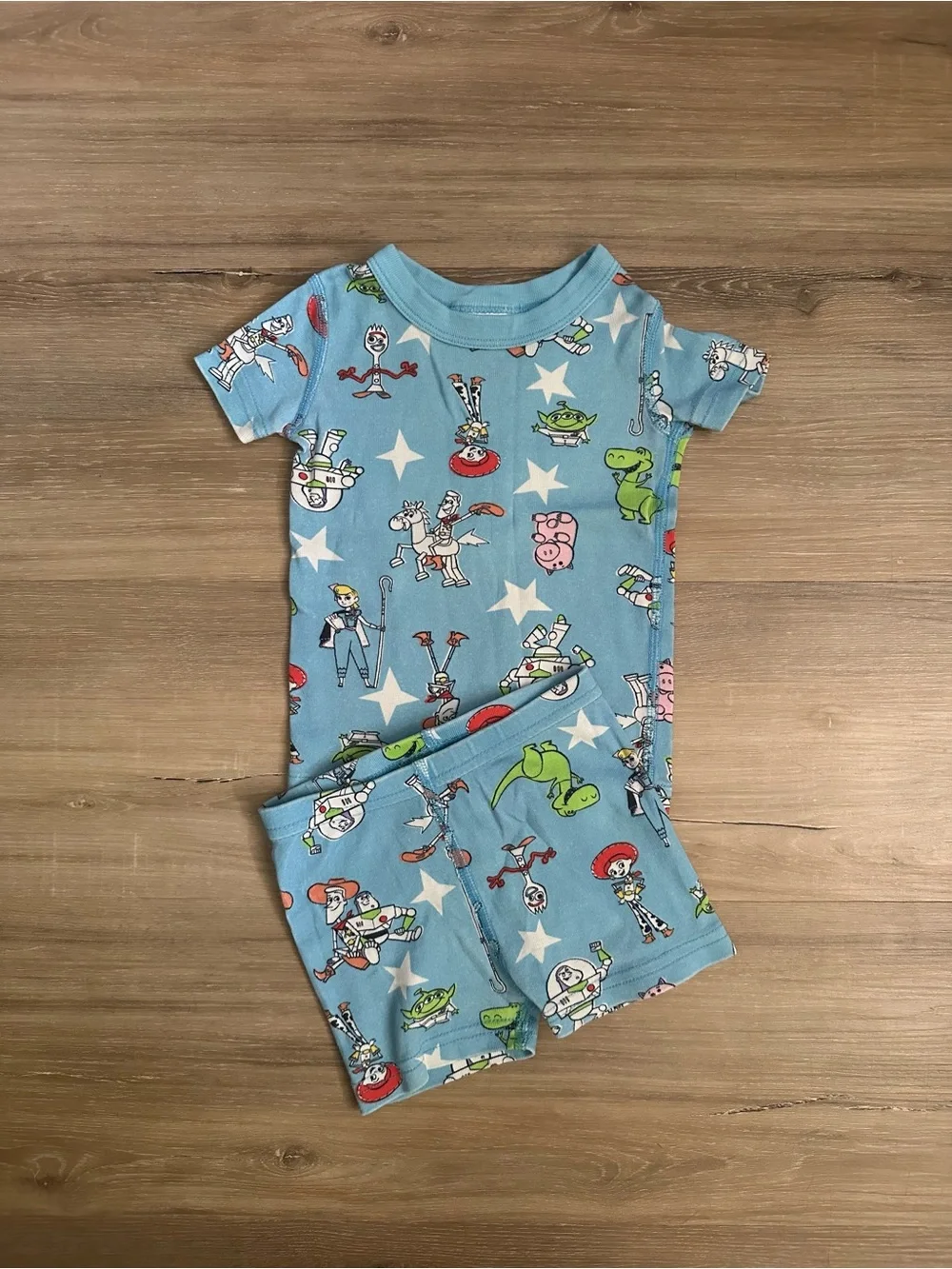 Hanna Andersson Disney Toy Story Pajama Set 6-12M Woody Buzz Jessie Rex Hamm Boo